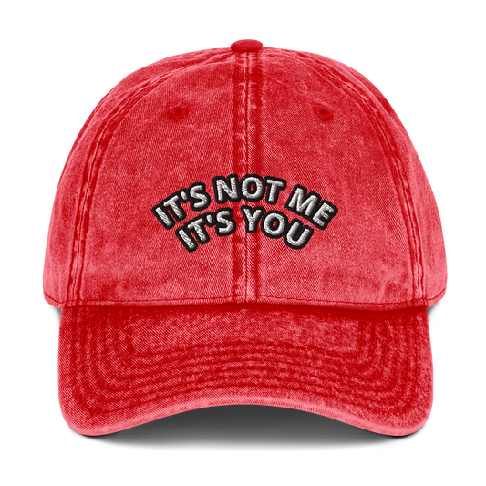 IT'S YOU Vintage Cotton Twill Cap